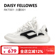 黛西法羅（Daisy Fellowes）【吳磊 白鹿同款】火箭001小香風(fēng)男女款耐磨面包鞋休閑運動(dòng)鞋 小香風(fēng)白【白鹿同款】 42