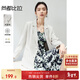 尚都比拉職業(yè)通勤西服女春秋氣質(zhì)百搭外套易打理高級感小西裝 云白 XL 