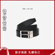 巴利（BALLY）男士腰帶商務(wù)方扣雙面腰帶6307811黑色120cm新年情人節禮物