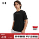安德瑪（Under Armour）春夏Stacked男子印花運動(dòng)休閑短袖T恤6000211 黑色001 XL