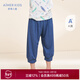 愛(ài)慕兒童愛(ài)慕兒童七分褲男童秋新品休閑涼爽秋日男孩網(wǎng)眼七分褲AK2829431 深藍 110 （30-42斤）