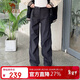 駱駝【三防】女裝沖鋒褲女傘兵褲防水防風(fēng)褲秋冬加絨保暖登山褲子