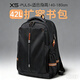 申派牛標擴容書(shū)包初高中學(xué)生男輕便減負護脊大容量高顏值旅行雙肩書(shū)包女生 X5-宇宙黑【42L單擴容】