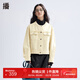 播【商場(chǎng)同款】牛仔外套女2024新款學(xué)院風(fēng)短款上衣BDR1WD0163 W20凝脂白 凝脂白 M