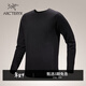 ARC'TERYX始祖鳥(niǎo) HALLAM MERINO WOOL CREW 保暖 男子 抓絨衫 Black/黑色 M
