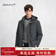 GANT/甘特冬季男士純色外套復古休閑可拆卸帽抽繩白鴨絨羽絨服 907-灰咖色 2XL