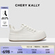 CHERY KALLY【空靈幻影】輕奢厚底小白鞋女2025新款真皮休閑松糕鞋 CHERY&KALLY 米白色 36