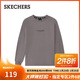 斯凱奇（Skechers）男女同款休閑針織長(cháng)袖T恤衫L325U096