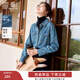 香影復古牛仔襯衫女2026春新款高級感復古上衣疊穿藍色內搭襯衣 牛仔藍 M