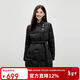 秋水伊人經(jīng)典斜領(lǐng)簡(jiǎn)約都市外套2025年冬季新款時(shí)尚系帶設計羽絨服