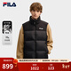 FILA 斐樂(lè )官方男士羽絨馬甲冬新款時(shí)尚休閑RGB多彩羽絨外套 正黑色-BK L L 175/96A