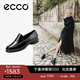 愛(ài)步（ECCO）樂(lè )福鞋女 時(shí)尚潮流百搭經(jīng)典英倫風(fēng)低跟單鞋女 雕塑222313 HL 黑色22231301001 36