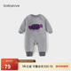 babylove【清倉】嬰兒連體衣秋冬季加絨哈衣爬服男女寶寶不倒絨保暖外出服