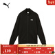 彪馬（PUMA）復古寬松針織休閑夾克外套男新款冬季立領(lǐng)運動(dòng)上衣690273 黑色-01 M (175/96A)