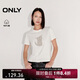 ONLY 2025夏季休閑可愛(ài)印花純棉圓領(lǐng)短袖正肩T恤女|125301020