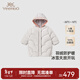 英氏（YEEHOO）【商場(chǎng)同款】童裝羽絨服外套冬季女童加厚保暖羽絨服超韌絨 星光灰【90%白鵝絨】 100 cm-充絨量134g