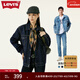 Levi's李維斯情侶同款美式經(jīng)典復古休閑時(shí)尚潮牌修身牛仔夾克外套 深藍色 L