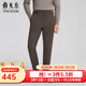 雅戈爾（YOUNGOR）褲子男免燙褲秋冬季青年男休閑褲優(yōu)質(zhì)長(cháng)絨棉面料商場(chǎng)同款 深咖YCDP335610VWY 33 175/82A