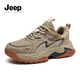 JEEP SPIRIT吉普鞋老閑老男戶(hù)外運動(dòng)鞋男爹鞋鞋子男 0234 原鹿色 43