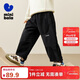 迷你巴拉【加絨】男童褲子加厚毛絨冬新品百搭保暖兒童長(cháng)褲