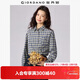 佐丹奴美式風(fēng)格子襯衫女秋冬新款純棉法蘭絨寬松長(cháng)袖襯衫05345876