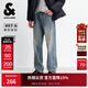 杰克·瓊斯（JACK&JONES）25年秋冬季牛仔褲男907寬松褲子廓形休閑潮流長(cháng)褲男裝四季恒溫 C40淺牛仔藍 常規 31 175 W31/L30