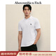 Abercrombie & Fitch【經(jīng)典POLO】小麋鹿圖案男裝25夏季美式通勤短袖T恤 白色 L (180/108A)