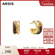 Arsis【明星同款】鴻運祥瑞納財雙環(huán)耳圈耳釘女耳飾簡(jiǎn)約耳環(huán)送女友禮物