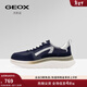 GEOX杰歐適男鞋秋冬新款真皮透氣運動(dòng)鞋男厚底增高休閑鞋運動(dòng)鞋潮 深藍色 42