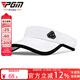 PGM 高爾夫兒童球帽 男女童無(wú)頂透氣防曬遮陽(yáng)帽 可調節帽子吸汗內里 MZ034-白色