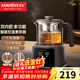 金灶（KAMJOVE）大容量噴淋式煮茶器養生壺保溫壺蒸汽煮茶壺燒水壺家用茶壺 A-133 1.3L 鈦灰色