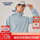 斯凱奇（Skechers）空氣層連帽外套2026春季薄款男款寬松長(cháng)袖運動(dòng)保暖上衣茄克 黎明灰/01DS L