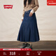 Levi's李維斯25年秋冬新款女士美式復古時(shí)尚簡(jiǎn)約潮流休閑牛仔裙 中藍 XXS (24)