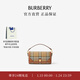 博柏利（BURBERRY）【禮物】女包 格紋拼皮革頂部提柄 Note 手提包