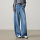 逸陽(yáng)（ESE-Y）闊腿彎刀牛仔褲26年春新款寬松復古顯高顯瘦高腰寬松香蕉褲子 牛仔藍 29 常規（163-170cm）