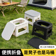 旻勝便攜式折疊移動(dòng)馬桶凳戶(hù)外露營(yíng)兒童老人坐便器車(chē)載應急廁所坐便凳 折疊黑色帶蓋【送垃圾袋+固化劑】