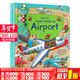 Usborne出品偷偷看里面系列 飛機場(chǎng) 進(jìn)口英文原版繪本 Look Inside An Airport 機場(chǎng)百科紙板翻翻書(shū) 兒童英語(yǔ)啟蒙早教認識