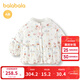 巴拉巴拉（BALABALA）【商場(chǎng)同款】寶寶外套純棉衣服秋冬裝2025新款女童棉服甜美蓬蓬袖 白紅色調00316 100