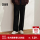 森馬（Semir）[商場(chǎng)同款]中國國家地理系列休閑褲男2025春季新款直筒褲情侶 黑色90001 L