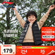 李寧童裝兒童羽絨馬甲男女小大童防潑水85%鴨絨防風(fēng)坎肩130YMRT021-5