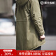 馬登工裝美式復古M51魚(yú)尾風(fēng)衣中長(cháng)款連帽外套男軍大衣派克服棉服秋冬 軍綠色（版型較為寬松） L