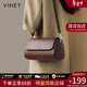viney斜挎包包女包牛皮枕頭包輕奢腋下包生日新年禮物送女生女友 【咖色】送老婆實(shí)用高級感洋氣腋下包 時(shí)尚百搭休閑小眾圓筒包