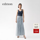 edition半身裙女2025夏季新款設計感解構圍裹開(kāi)衩A字牛仔長(cháng)半裙 牛仔藍色 M