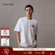 Calvin KleinJeans夏季男女情侶中性休閑通勤ck字母寬松純棉重磅短袖T恤上衣