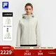 FILA 斐樂(lè )官方女士沖鋒衣兩件套上衣25冬新款健身戶(hù)外連帽外套防風(fēng)衣 淺粉灰-GY L 170/88A/L