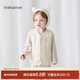 babylove嬰兒馬甲秋冬款夾棉保暖外穿背心莫代爾男女寶寶小馬褂馬夾上衣