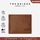 THE BRIDGE/橋牌 【微瑕特賣(mài)】手工牛皮男士零錢(qián)包復古真皮鑰匙包 棕色-2