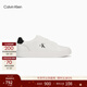 Calvin KleinJeans【新年禮物】26早春男士復古潮流ck字母休閑運動(dòng)小白鞋板鞋 01W-白色/黑色 42