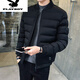 花花公子（PLAYBOY）品牌特賣(mài)羽絨棉服男士秋冬季2026新款加厚保暖中青年棉衣外套潮流 公版1733黑色 XL 【125-135斤】