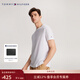 Tommy Hilfiger春夏男裝純棉休閑簡(jiǎn)約舒適純色內搭打底衫圓領(lǐng)短袖T恤上衣 白色YBR S （推薦：120-135斤）